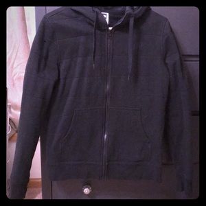 North Face lined full zip hooded sweatshirt